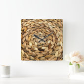 Wicker Vierkante Klok (Huis)