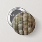 Wicker wordt geschopt ronde button 5,7 cm (Voorkant /achterkant)