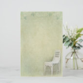 Wickerstoel Briefpapier (Staand voorkant)