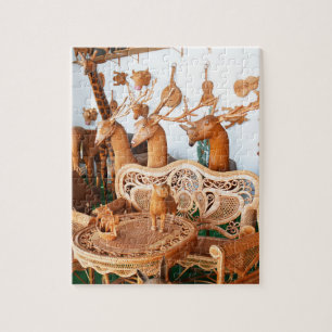 Wickerwerk voor dieren en meubelen legpuzzel