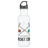 Wicket Cool Funny Croquet-spelers Waterfles (Voorkant)