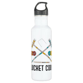 Wicket Cool Funny Croquet-spelers Waterfles
