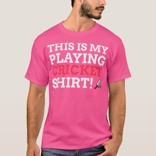 Wicket ideeën Grappig Cricket T-shirt (Voorkant)