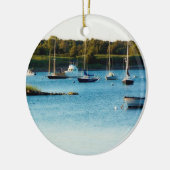 Wickford Rhode Island havenversiering Keramisch Ornament (Links)