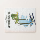 wicklow berisch nationaal park iers kaart legpuzzel (Horizontaal)