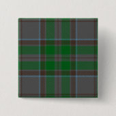 Wicklow County Irish Tartan Vierkante Button 5,1 Cm (Voorkant)