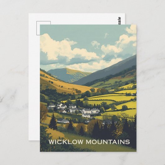 Wicklow Mountains Ierland Briefkaart (Voorkant / Achterkant)