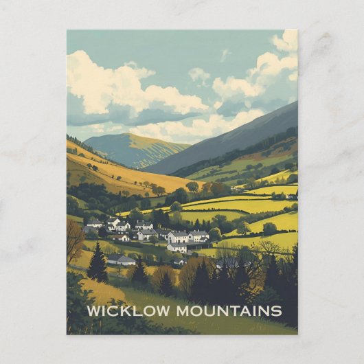 Wicklow Mountains Ierland Briefkaart (Voorkant)