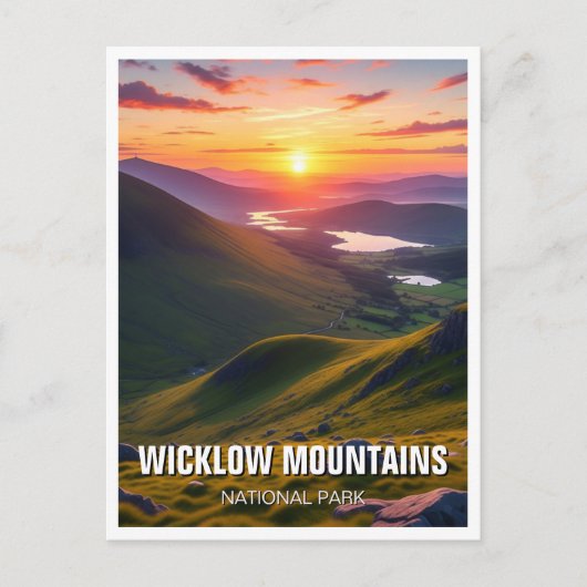 Wicklow Mountains National Park Ierland Reizen Briefkaart (Voorkant)