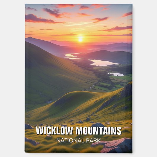 Wicklow Mountains National Park Ierland Reizen Magneet (Voorkant)