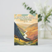 Wicklow Mountains National Park Ireland Travel Art Briefkaart (Staand voorkant)