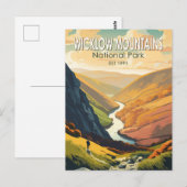 Wicklow Mountains National Park Ireland Travel Art Briefkaart (Voorkant / Achterkant)