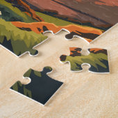 Wicklow Mountains National Park Ireland Travel Art Legpuzzel (Zijkant)