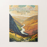 Wicklow Mountains National Park Ireland Travel Art Legpuzzel<br><div class="desc">Wicklow Mountains vectorkunstontwerp. Het park strekt zich uit over het graafschap Wicklow en over kleine gebieden in Zuid-Dublin en Dún Laoghaire.</div>