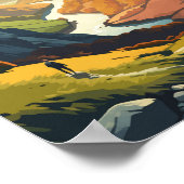 Wicklow Mountains National Park Ireland Travel Art Poster (Hoek)