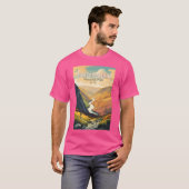 Wicklow Mountains National Park Ireland Travel Art T-shirt (Voorkant volledig)