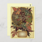 Wickwiel met Briefkaart van het tandwiel (Voorkant / Achterkant)