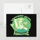 Wicky Girl Absinthe Briefkaart (Voorkant / Achterkant)
