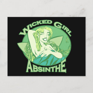 Wicky Girl Absinthe Briefkaart
