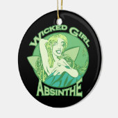 Wicky Girl Absinthe Keramisch Ornament (Links)