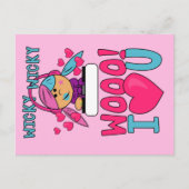 Wicky Woo I Love You Valentijnsdag Briefkaart (Voorkant)