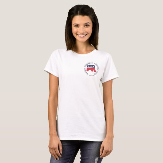Wicomico Conservative Republican Women T-shirt (Voorkant volledig)