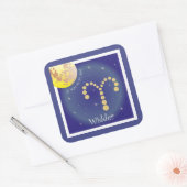 Widder 21. März bis 20. April Aufkleber Vierkante Sticker (Envelop)