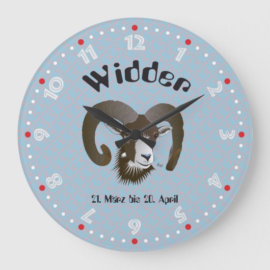 Widder 21. März bis 20. April Uhr Grote Klok (Voorkant)
