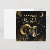 Widder Happy Birthday Sternzeichen Design Feestdagenkaart (Voorkant / Achterkant)