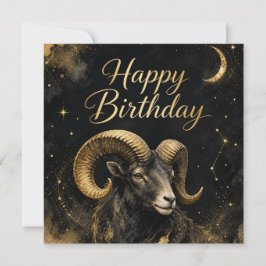 Widder Happy Birthday Sternzeichen Design Feestdagenkaart
