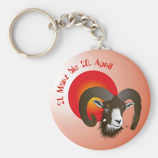 Widder - Sternbild Schlüsselanhänger Sleutelhanger (Voorkant)