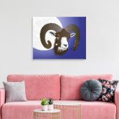 Widder - Sternzeichen Keilleinwand Canvas Afdruk (Insitu (Woonkamer))