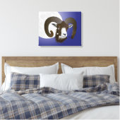 Widder - Sternzeichen Keilleinwand Canvas Afdruk (Insitu (Slaapkamer))
