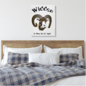 Widder - Sternzeichen Keilleinwand Canvas Afdruk (Insitu (Slaapkamer))