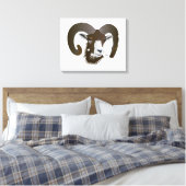 Widder - Sternzeichen Keilleinwand Canvas Afdruk (Insitu (Slaapkamer))
