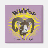 Widder Sternzeichen Magnet (Voorkant)