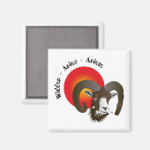 Widder Sternzeichen Magnet (Voorkant / Achterkant)