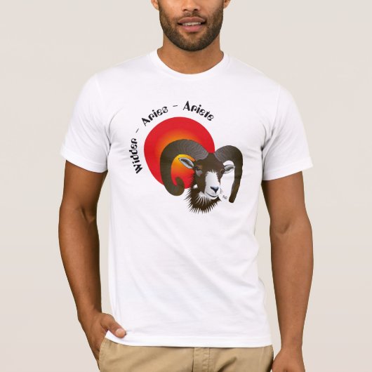 Widder - Tierkreiszeichen T-Shirt (Voorkant)