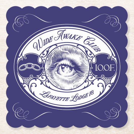 Wide Awake Club Coaster Kartonnen Onderzetters (Voorkant)