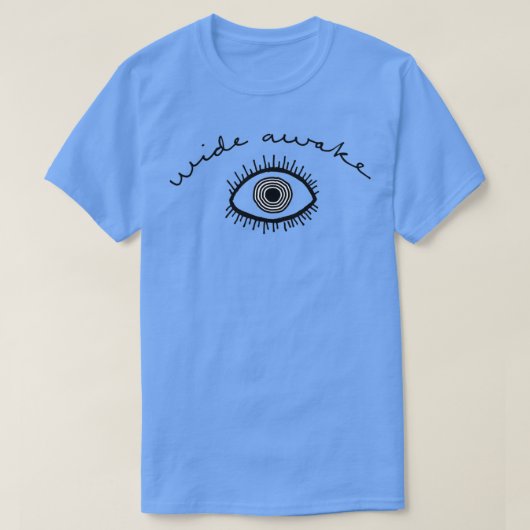 WIDE AWAKE EYE zwart T-shirt (Design voorkant)