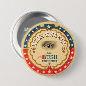 Wide-Awakes for Jeb Struik 2016 Ronde Button 7,6 Cm (Voorkant /achterkant)