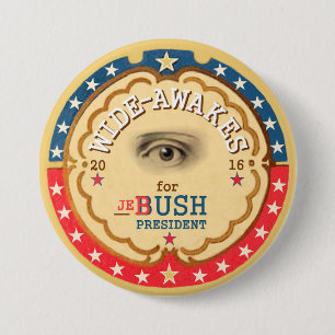 Wide-Awakes for Jeb Struik 2016 Ronde Button 7,6 Cm
