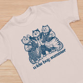 Wide Boy Summer Funny Chunky Cat Mannen Geïllustre T-shirt