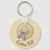 Wide Brimmed Pet Beige Sleutelhanger (Voorkant)
