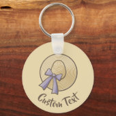 Wide Brimmed Pet Beige Sleutelhanger (Voorkant)