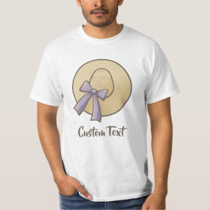 Wide Brimmed Pet Beige T-shirt