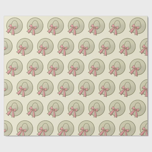 Wide Brimmed Pet Yellow Cadeaupapier (Vlak)