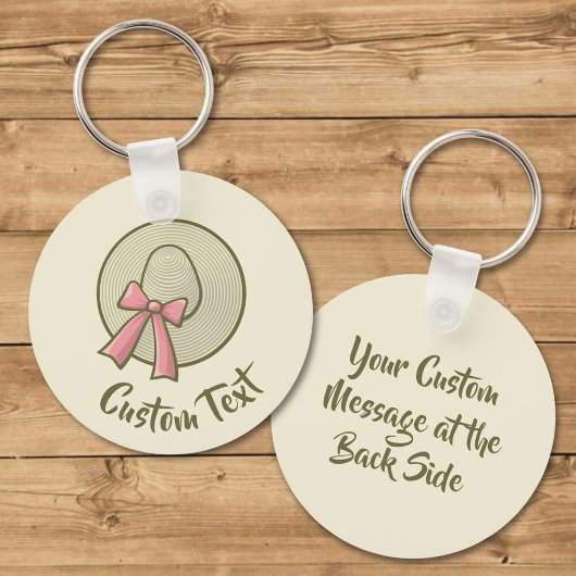 Wide Brimmed Pet Yellow Sleutelhanger