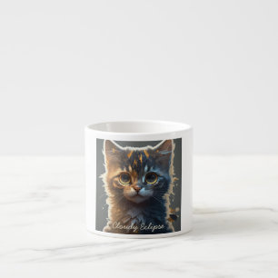 Wide Eye Tortoiseshell Kitten Specialty Mok