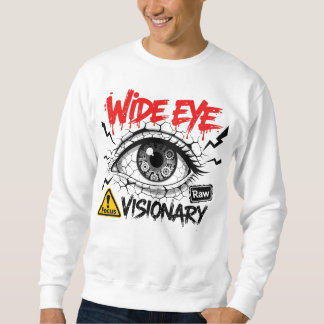 Wide Eye Visionary Raw Streetwear Graphic Trui
